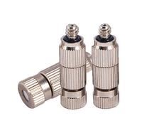 Kit de 100 buses de brumisation en laiton pour système de refroidissement, buses de brumisation haute pression filetées 3/16", tête de pulvérisation anti-goutte pour aménagement paysager, humidifica