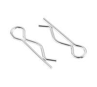 Kit de 100 goupilles fendues type R, verrouillables, clips fendus, M1, .2, .5, .8, M2, ., assorties dans une boîte pour Mécanique