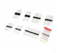 Kit de 100 sacs de diodes 8 valeurs avec IN4148, FR107, IN5408 pour la recherche et la réparation d'équipements électriques