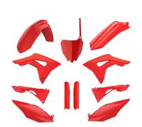 Kit 11 Carénages POLISPORT Rouge Pour Honda 250 CRF R 2018-2021