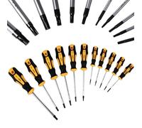 Kit de 11 tournevis Torx en acier Chrome-Vanadium avec pointe magnétique et poignée antidérapante