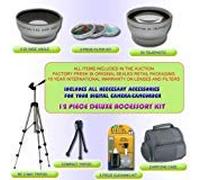 Kit de 12 accessoires DLX pour Olympus C-740 C-750 C-765 C-770
