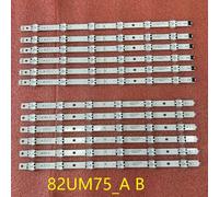 Kit de 12 bandes de rétro-éclairage LED, pour LG 82UM8070 82UN8570 82UM8070PUA 82UN8570PUC LGIT_82UM75_R2 Y19.5 Trident 82UM75_A B AGF30027301 AGM76891401 Nipseyteko