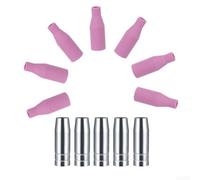 Kit de 12 buses de soudage MIG pour torches 15AK, MB15, 14AK et MB14 - Compatible avec les accessoires de torche de soudage LUX, Merkle, GYS, Telwin, EWM MAG, rose