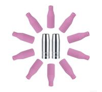 Kit de 12 buses de torche de soudage MIG compatibles avec les modèles 15AK, MB15, 14AK, MB14, LUX, Merkle, GYS, Telwin et EWM - Rose et