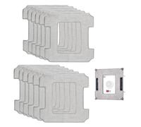 Kit de 12 Chiffons de Nettoyage Réutilisables pour Ecovacs Winbot W1/W1 Pro/W2 Omni/W2 - Chiffons de Nettoyage Haute Performance pour Robot Nettoyeur de Vitres, Serpillère Rechange Kit