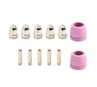 Kit de 12 consommables pour torche plasma AG60 SG55 avec buses, électrodes et embouts de contact, convient pour les unités plasma CUT50 CUT50P