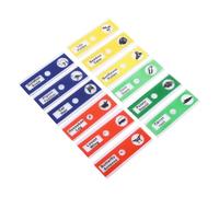 Kit de 12 lames de microscope préparées, lames colorées en plastique pour l'observation d'échantillons biologiques et de racines, accessoires pour microscope destinés aux (Mix Color)