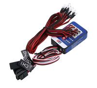 Kit De 12 Lampes Stroboscopiques À Lumière Clignotante Ultra Led, Pour Voiture Et Camion Télécommandés 1/10 1/8 Rc, Hsp Tamiya Cc01 4wd Axial Scx10