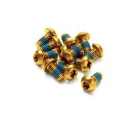 Kit de 12 vis de disque reverse acier m5 x 10mm or