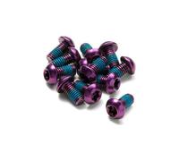 Kit de 12 vis de disque reverse acier m5 x 10mm violet