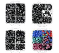 Kit de 1281 clips de retenue de voiture et attaches en plastique avec 38 tailles, ensemble de rivets à punaise automobile avec extracteur de fixation et boîte de rangement pour (1281 pièces)