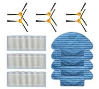 Kit de 13 brosses latérales pour aspirateur robot Kohs, pour Netbot S12, 3 filtres HEPA, 4 serpillères, 6 brosses latérales