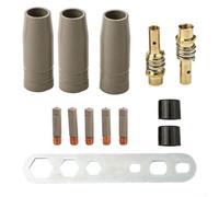 Kit de 13 buses de soudage pour torche 15ak avec revêtement anti-adhésif pour éviter l'accumulation de scories et pointes en cuivre de haute pureté Ouverture de 0,8 mm