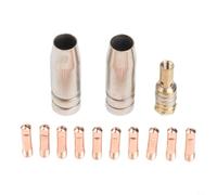 Kit de 13 consommables de soudage MIG pour torche MB14AK - Embouts de contact en cuivre et diffuseur 0,6 à 1,2 mm (1,0 mm)