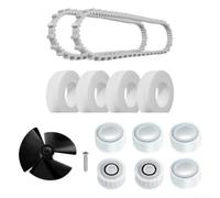 Kit de 13 pièces de poulie de guidage de courroie de turbine, kit d'accessoires de rechange pour nettoyeur de piscine robotique avec roues de guidage et d'escalade compatible avec plusieurs modèles
