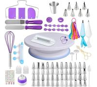 Kit de 137 accessoires de décoration de gâteaux avec embouts de platine, spatules et capuchons de rechange, sacs réutilisables pour débutants