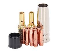 Kit de 14 accessoires pour pistolet de soudage MIG, torche de soudage en cuivre, pointe de conductrice, buse à gaz, couvercle de bielle