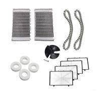 Kit de 14 nettoyeurs de piscine de rechange pour robots, brosses, courroies, roues, turbines compatibles avec DX3 pour modèles DX4 M200, filtration ultra-fine, nettoyage mural amélioré