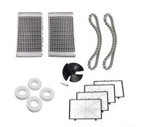 Kit de 14 pièces de rechange pour nettoyeur de piscine Dolphin pour DX3 pour DX4 M200 - Brosses, courroies, roues d'escalade - 9985006-R2 9995266-R1 pièces