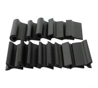 Kit de 14 supports de papier abrasif en caoutchouc pour ponçage manuel des bords courbes en bois, menuiserie, œuvres d'art et applications de rouille en métal