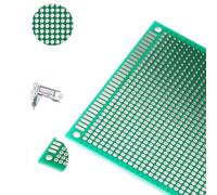 Kit de 147 pièces de cartes d'expérimentation PCB simple face avec 6 tailles (9 × 15 cm à 2 × 8 cm), fibre de verre FR4, épaisseur de 0,6 mm, pas de 2,54 mm, pour électronique de bricolage