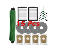 Kit de 15 pièces de rechange compatible avec HOME TIMES, compatible avec les aspirateurs robots iRobot Roomba Plus 405 Combo / 505 Combo, kit d'entretien tout-en-un