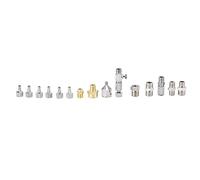 Kit de 15 raccords rapides en acier inoxydable pour aérographe - Adaptateurs universels compatibles avec la plupart des marques professionnelles