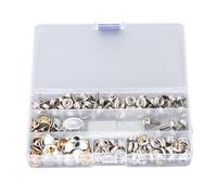 Kit de 150 boutons-pression en toile en acier inoxydable |Boutons-pression anti-oxydation de qualité marine pour housses de bateau/bâches/tentes |Boutons-pression robustes avec