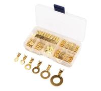 Kit de 150 cosses à sertir en laiton doré non isolées pour M3-M10, 6 tailles 3/4/5/6/8/10 mm Connecteurs de fils électriques