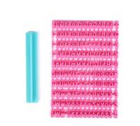 Kit de 150 tampons à biscuits en forme de lettres de l'alphabet et chiffres pour décoration de gâteau, fondant, tampons en plastique de 6 mm pour remise de diplôme, Noël, fiançailles