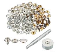 Kit de 152 pièces en acier inoxydable pour réparation de toile de bateau - Outil de fixation pour auvents marins et meubles d'extérieur avec vis d'installation