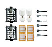 Kit de 16 brosses latérales pour aspirateur robot Shark AI RV2600WSEU RV2500SEU 2 en 1, comprend 2 filtres HEPA, 2 filtres en mousse et feutre, 4 filtres, 6 brosses latérales