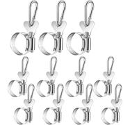 Kit de 16 drapeaux for navires en vrac - clips, anneaux, fixations et supports acier inoxydable, adaptés aux camions, maisons jardins(B)