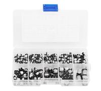 Kit de 165 condensateurs électrolytiques en aluminium CMS, assortiment de 0,47 UF 50 V - 470 UF 16 V