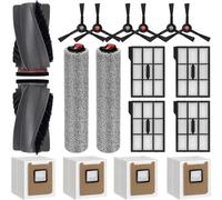 Kit de 17 Accessoires de Remplacement Compatible avec Eufy RoboVac E25 Omni / E28 Omni