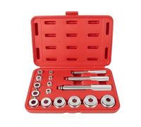Kit de 17 outils de roulement de roue - Joint de bague de roulement - Disques de pilote - Kit de montage pour douilles d'essieu de roue