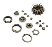 Kit de 17 pièces pour perceuse électrique sans balais avec mécanisme autobloquant et réducteur - Construction en métal, env. 6 x 8 x 4 cm, pour accessoires d'outils électriques