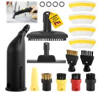 Kit de 18 Accessoires pour Nettoyeur Vapeur Kärcher EasyFix SC1 SC2 SC3 SC4 SC5 - Inclus Buses, Brosses, Raclette & Chiffons Microfibre - Nettoyage Sols, Vitres, Carrelage