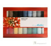 Set de 18 Bobines de Fils à Coudre Mettler Séralon : Qualité Supérieure pour Vos Projets Créatifs(...) - Multicolore Multicolore