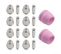 Kit de 18 consommables pour torche plasma avec 8 électrodes 8 embouts et 2 buses pour AG-60 pour SG-55 WSD-60P pour CUT50 pour machines CUT60