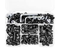 Kit De 190 Vis Et Boulons De Carénage pour Moto pour K&awasaki ZX6R, ZX7R, ZX9R, ZX10R, ZX12R, ZX14R, ZZR600. Écrous boulons et Vis(Noir)
