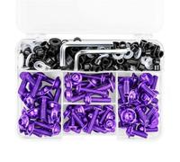 Kit De 190 Vis Et Boulons De Carénage pour Moto pour K&awasaki ZX6R, ZX7R, ZX9R, ZX10R, ZX12R, ZX14R, ZZR600. Écrous boulons et Vis(Violet)