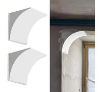 Kit De 2 Arches De Porte Universelles, Moulures D'angle Pré-courbées En Plâtre For Une Installation Facile À Faire Soi-même, Moulures D'arche À Peindre(20cm(7.9"),30x30cm(11.8x11.8"))