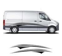 Kit de 2 Autocollants décoratifs latéraux pour Portes de fourgonnette, Camping-Car, Van à Chevaux, Caravane, Caravane, etc. - Accessoires en Vinyle