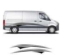 Kit de 2 Autocollants décoratifs pour Portes de fourgonnette, Camping-Car, Van à Chevaux, Caravane, Caravane, etc. - Accessoires et Stickers en Vinyle