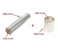 Cyclingcolors Kit 2 bagues réductrices adaptateur potence 22.2/25.4/28.6 mm 1" Aluminium Vintage