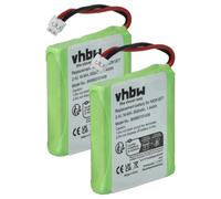 Kit de 2 Batteries NI-MH 600mAh 2.4V, Compatible avec Medion Life S63006, S63008, S63022, Slim 500, X680, Remplacement pour 5M702BMX, GP0827, GPHP70-R05