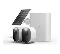 Kit de 2 caméras de surveillance connectées Arlo Ultra 3 extérieure Blanc + 1 panneau solaire Blanc