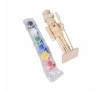 Kit De 2 Casse-Noisettes pour bois Non Peint 18CM Avec Et Pinceaux | Includes Brushes & Acrylic Paints, Smooth Sanded Wood, pour ideal For Family Christmas Crafts, Festive Home Decor